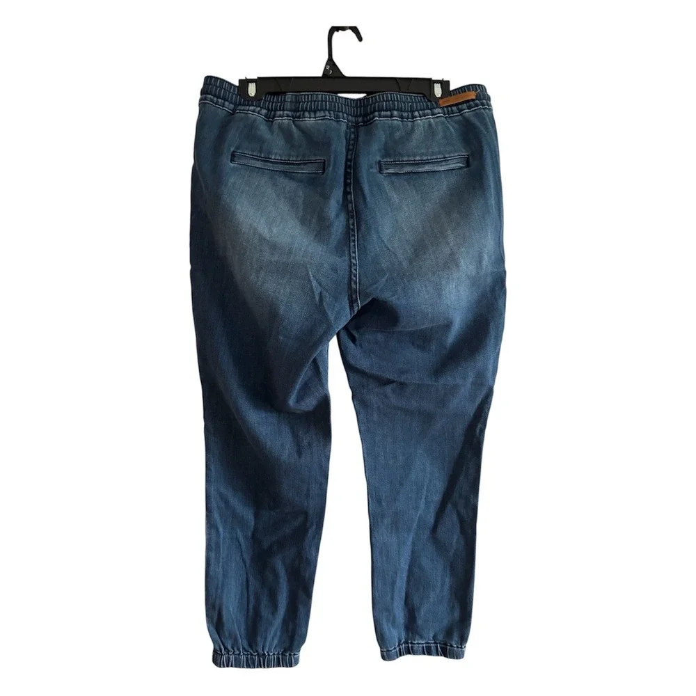 Pilcro and the Letterpress Anthropologie Denim Joggers Medium Wash Sz Medium